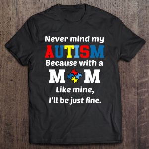 Autism Mom Child Man Woman Tshirt Autism Awareness Ribbon