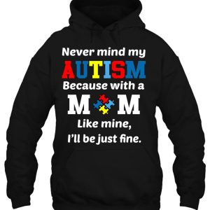 Autism Mom Child Man Woman Tshirt Autism Awareness Ribbon 3