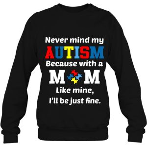 Autism Mom Child Man Woman Tshirt Autism Awareness Ribbon 4