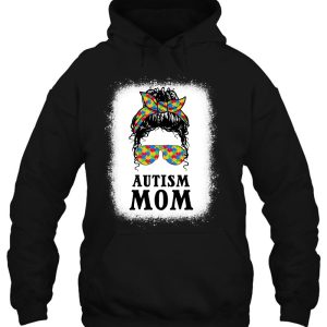 Autism Mom Curly Messy Bun Autism Awareness Mom Black Women 3