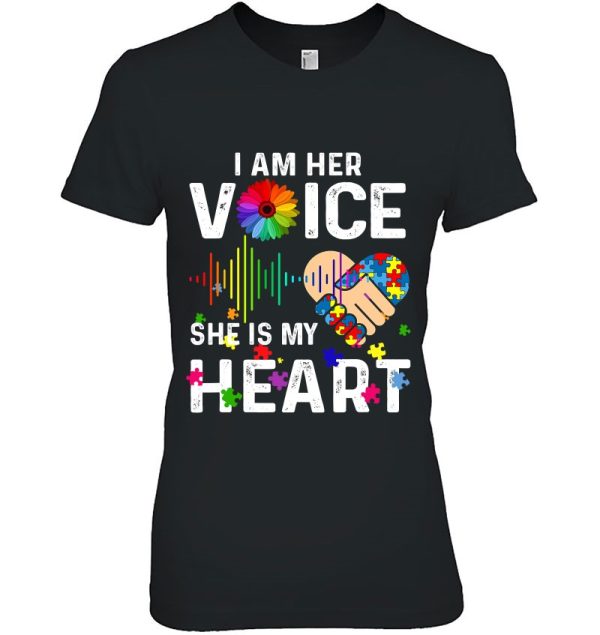 Autism Mom Dad Gif I Am Her Voice She Is My Heart