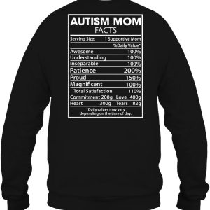 Autism Mom Facts Back Version 4
