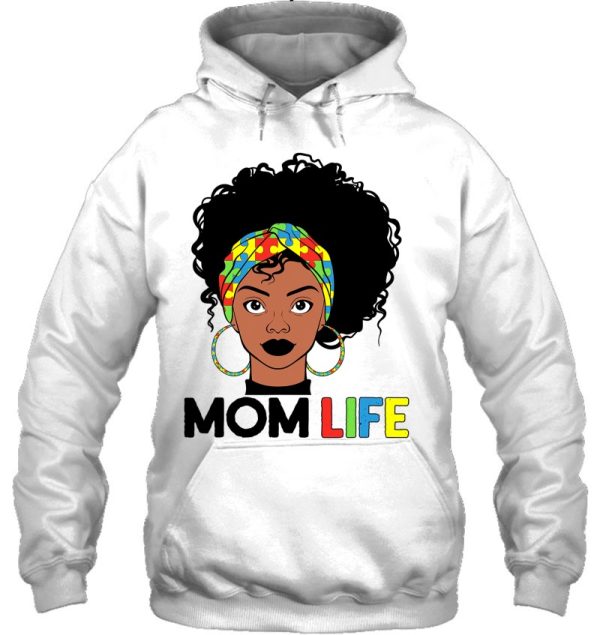 Autism Mom Life Bandana Mother’S Day Afro American Black Mom