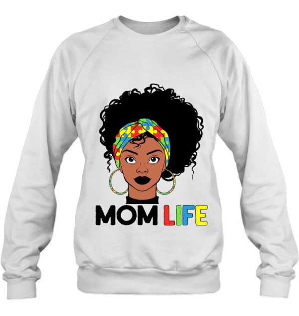 Autism Mom Life Bandana Mother’S Day Afro American Black Mom