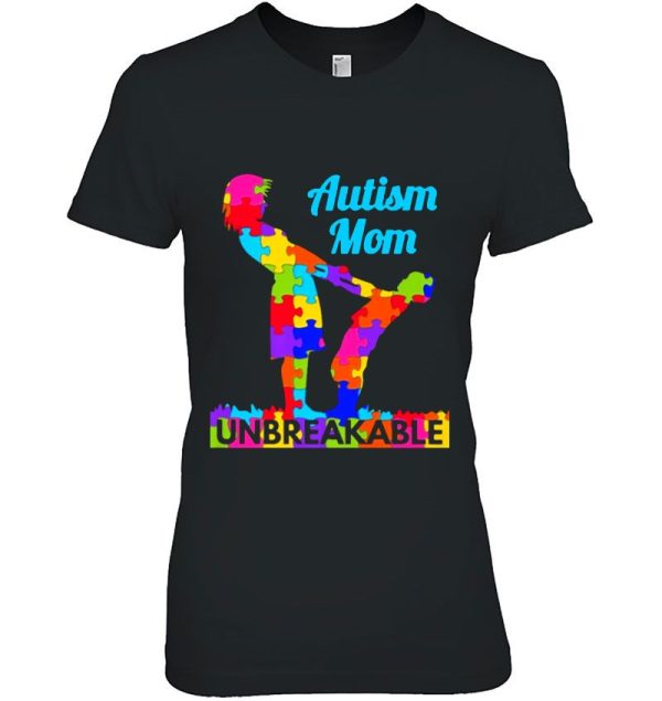 Autism Mom Unbreakable Colorful Puzzles Mom And Son Version