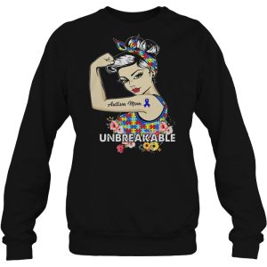 Autism Mom Unbreakable Floral Version