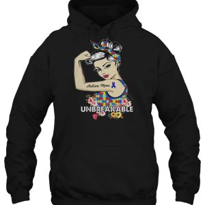 Autism Mom Unbreakable Floral Version 3