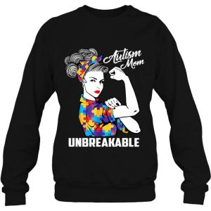 Autism Mom Unbreakable Puzzle Bandana Strong Woman Version 3