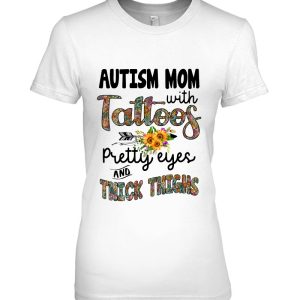 Autism Mom With Tattoos Pretty Eyes And Thick Thigh Sunflower Version 2