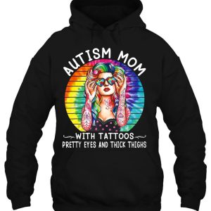 Autism Mom With Tattoos Pretty Eyes And Thick Thighs Tank Top 3