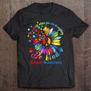 Be Kind Autism Awareness Sunflower Puzzle Pieces Autism Mom 1