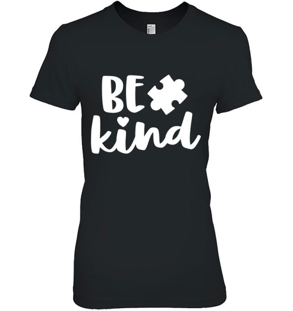 Be Kind Autism Mom Shirt Awareness Puzzle Piece Kindness