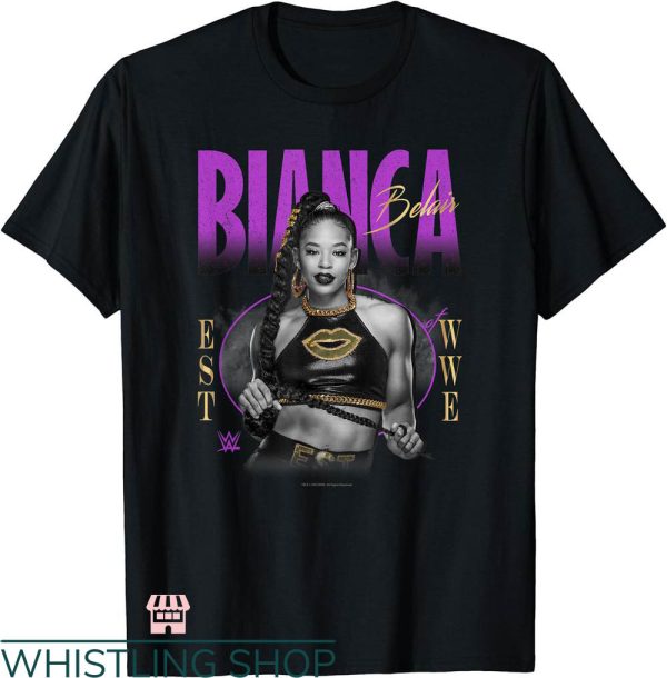 Bianca Belair T-shirt WWE Bianca Belair Distressed T-shirt