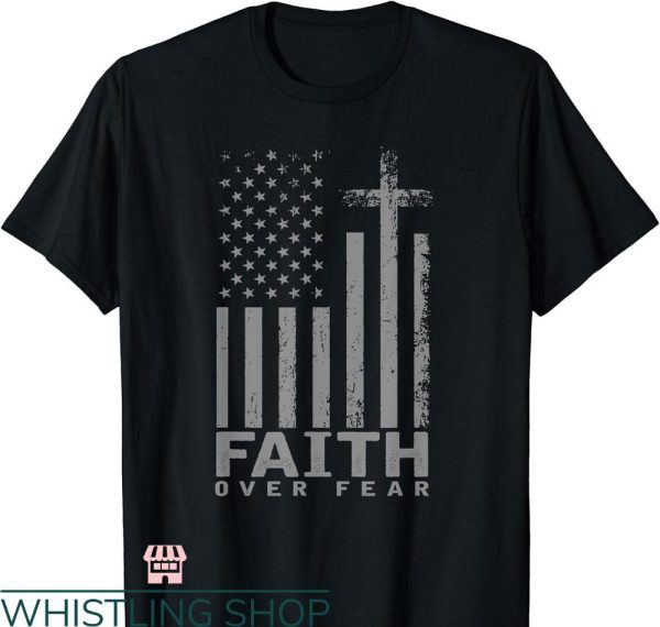 Bible Verse T-shirt America Pride US Flag Faith