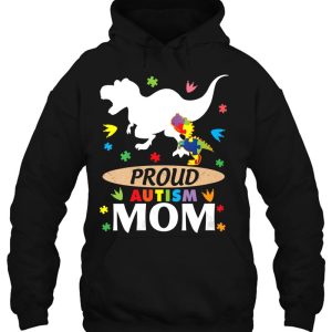 Big Dinosaur And Autism Son Daughter Proud Autism Mom 3