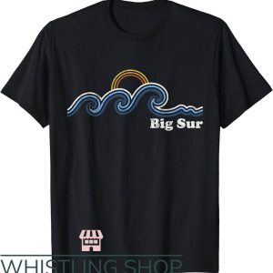 Big Sur T-Shirt Sufing Waves Sunset Vintage T-Shirt