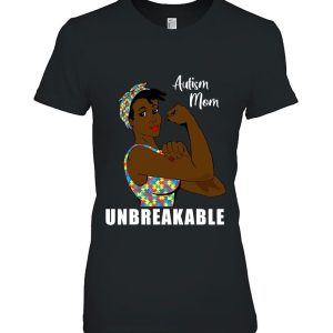 Black African American Autism Mom Unbreakable Proud Mother