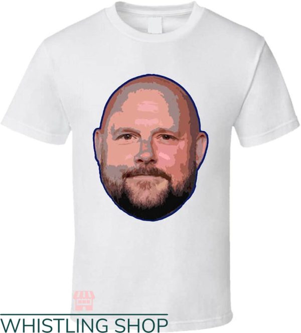 Brian Daboll T-Shirt Big Head White T-Shirt Celebrity