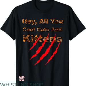 Cool Cats And Kittens T-shirt Tiger Halloween Scratch Shirt