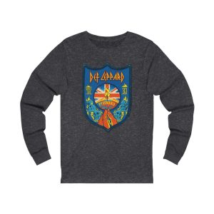 Def Leppard 1984 Pyromania Patch Inspired Long Sleeed Shirt