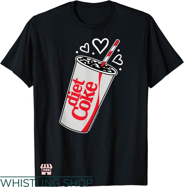 Diet Coke T-shirt Diet Coke Heart Bubbles T-shirt