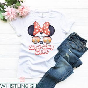 Disney Best Day Ever T-shirt Minnie Mouse With Sunglasses