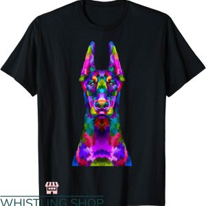 Dogs Face On Shirt T-shirt Dobie Doberman Face Pop Art Shirt