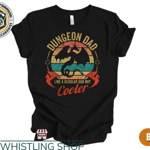 Dungeon Daddy T-Shirt Fire Dragon T-Shirt Gift For Dad