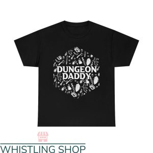 Dungeon Daddy T-Shirt Weapon Pattern T-Shirt Gift For Dad