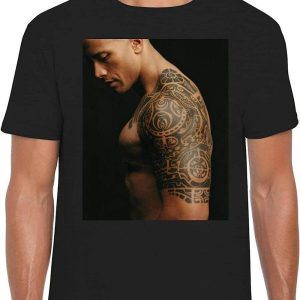 Dwayne Johnson Black T-shirt Dwayne The Rock Johnson T-shirt