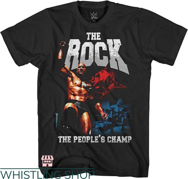 Dwayne Johnson Black T-shirt The Rock The People’s Champ