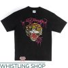 Ed Hardy Tiger T-Shirt Retro Tiger Rhinestone Shirt