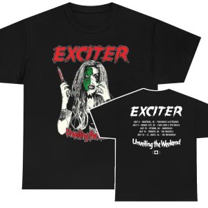 Exciter 1986 Unveiling The Wicked Canadian Unveiling The Weekend Tour Shirt