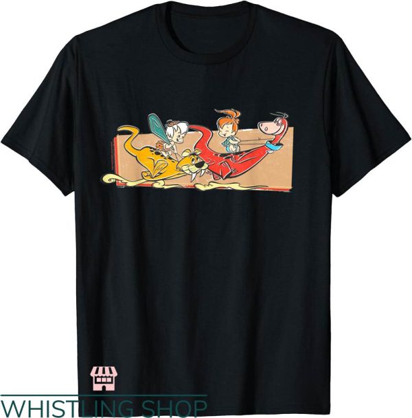 Fruity Pebbles T-shirt Flintstones Pebbles & Bam Bam Race