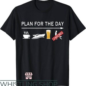 Funny Boating T-Shirt Plan For A Day