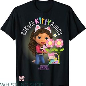 Gabby Dollhouse Birthday T-shirt Easter Kitty Bunny T-shirt
