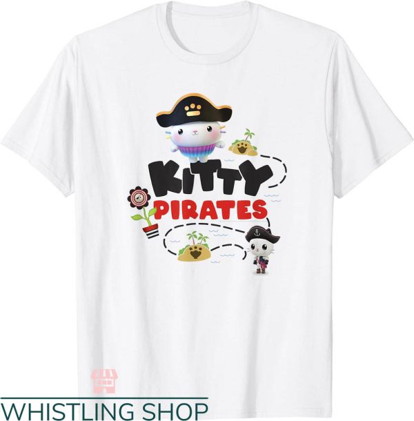 Gabby Dollhouse Birthday T-shirt Kitty Pirates T-shirt