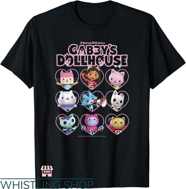 Gabby Dollhouse Birthday T-shirt Valentine’s Day Group Shot
