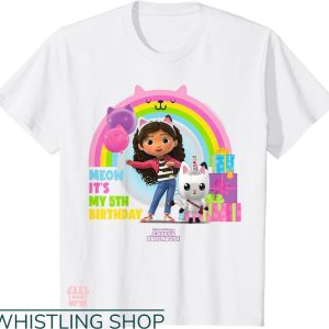 Gabby’s Dollhouse Birthday T-shirt 5th Birthday