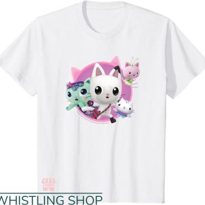 Gabby’s Dollhouse Birthday T-shirt Group Cats