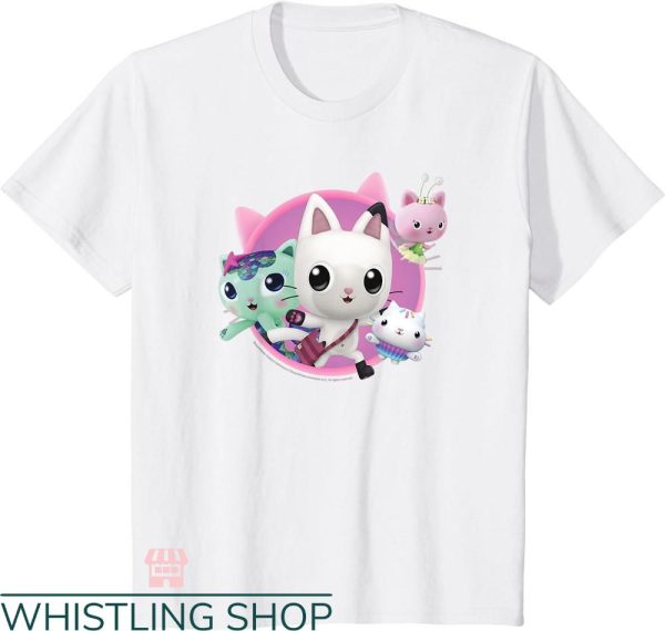Gabby’s Dollhouse Birthday T-shirt Group Cats