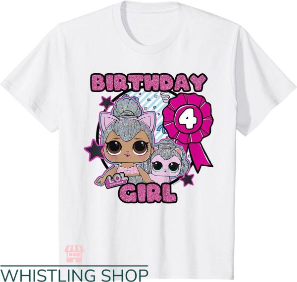 Gabby’s Dollhouse Birthday T-shirt Surprise 4th Birthday