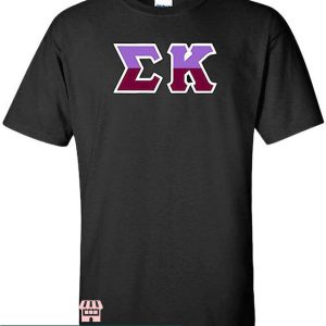 Greek Lettered T-Shirt Sigma Kappa Two Tone Greek Lettered