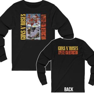 Guns N Roses Appetite For Destruction Original Cover Long Sleeved Tour Shirt