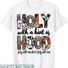 Half Hood Half Holy Shirt T-shirt Leopard Cowhide Western