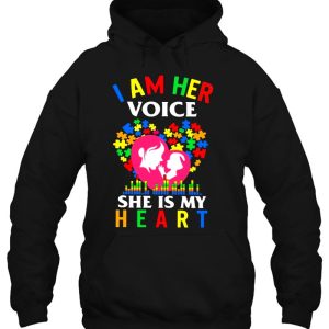 I Am Her Voice She Is My Heart Autism Awareness Autism Mom 3