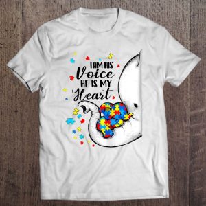 I Am His Voice Autism Awareness Puzzle Elephant Autism Mom 1