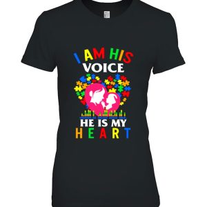 I Am His Voice He Is My Heart Autism Mom Autism Awareness 2