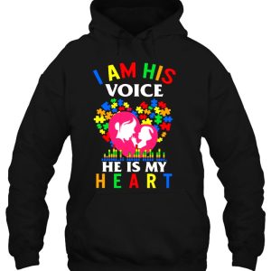 I Am His Voice He Is My Heart Autism Mom Autism Awareness 3