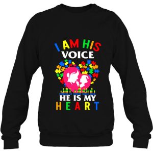 I Am His Voice He Is My Heart Autism Mom Autism Awareness 4